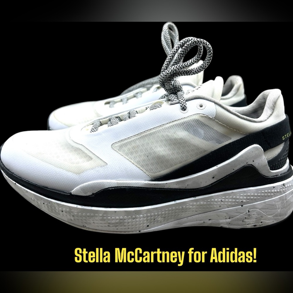 adidas by Stella McCartney Earthlight 'White Black' Running Shoe GY6061-Size 10
